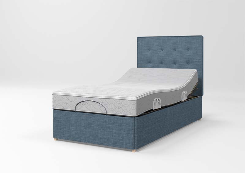 Individual Single Woven Denim Headboard 2C Image