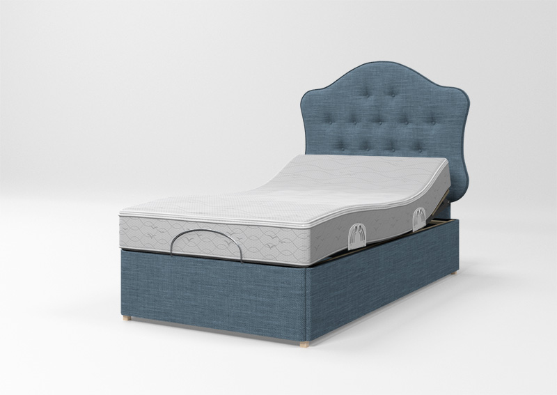 Individual Single Woven Denim Headboard 3A Image