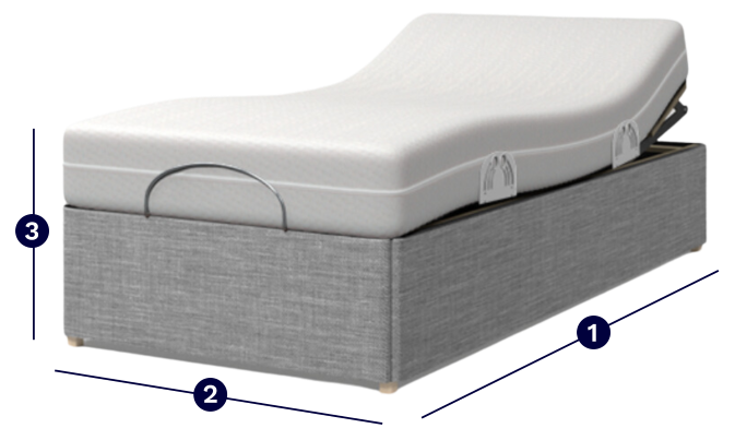 Single Bed Dimention Diagram