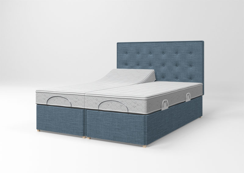 Twin King Woven Denim Headboard 2C Image