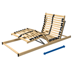 Slide back adjustable bed mechanism 
