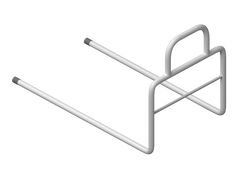 White adjustable bed lever